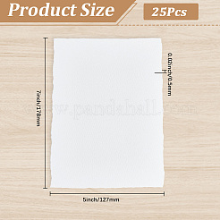 25 papier aquarelle en pâte de bois&nbsp;AJEW-SP0006-18B