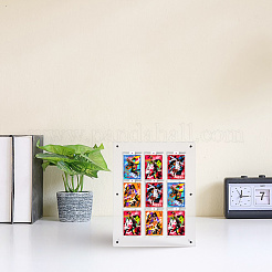 ПВХ настольные спортивные держатели для карточек&nbsp;AJEW-WH0248-918B