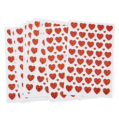 Adesivi di plastica a forma di cuore&nbsp;DIY-TADJ0002-006B