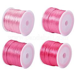 4 Rolle Nylon-Rattail-Satinschnur in 4 Farben&nbsp;NWIR-TA0001-44