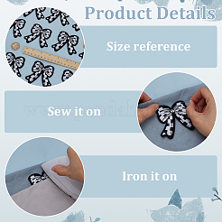 20 pieza de parches para planchar o coser con bordado de lazo&nbsp;DIY-FG0007-64B