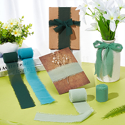 4 рулон 4-х цветов полиэфирной ленты с необработанными краями&nbsp;OCOR-NB0001-81A