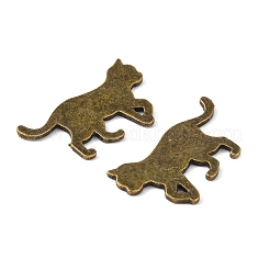 Кабошоны для котят из сплава&nbsp;LS-PALLOY-WH0072-73D-AB