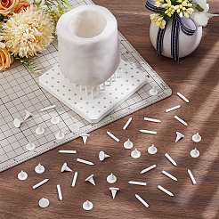 Tappetini refrattari porosi in ceramica di ossido di alluminio quadrati con 60 chiodo di supporto per telaio del forno&nbsp;DIY-OC0015-75