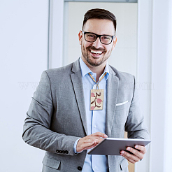 Наборы держателей для визиток из дерева и бисера&nbsp;NJEW-AB00033