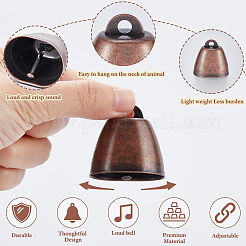 Подвески в виде железных колокольчиков в тибетском стиле&nbsp;LS-FIND-WH0034-22R