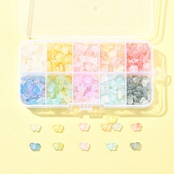 400шт 10 цвета прозрачные акриловые бусины&nbsp;OACR-FS0004-08