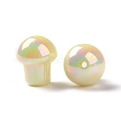 УФ-покрытие радужные переливающиеся непрозрачные акриловые бусины&nbsp;OACR-C010-07E