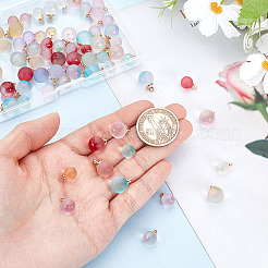 70 шт. 14 стиля прозрачных стеклянных подвесок&nbsp;GLAA-GA0002-16