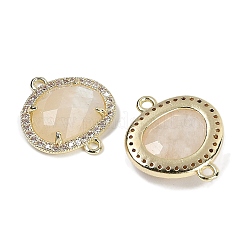 Натуральный лунный камень ограненные овальные звенья&nbsp;G-B126-01G-13