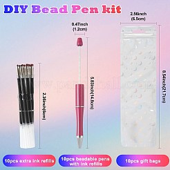 10шт шариковая ручка из АБС-пластика и железа&nbsp;AJEW-FS0001-41A