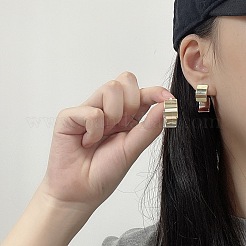 Прямоугольные серьги-гвоздики с подвесками из сплава&nbsp;FS-WGA7275-01