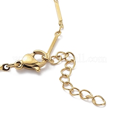 Ионное покрытие (ip) 304 нержавеющая сталь звено цепи браслеты&nbsp;BJEW-K226-10G