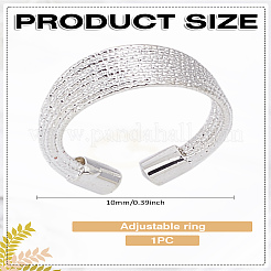 1 шт. кольцо-манжета из цинкового сплава&nbsp;RJEW-LP0008-11