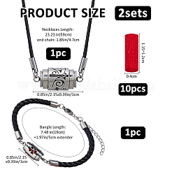 1 комплект ожерелий в виде флаконов духов из нержавеющей стали&nbsp;NJEW-FH0001-27