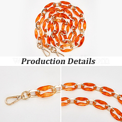 Овальные цепочки из смоляных звеньев для кошельков&nbsp;FIND-WH20006-62C