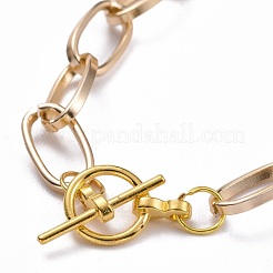 Bracelets de chaîne de trombone en aluminium unisexes&nbsp;BJEW-JB05071-01
