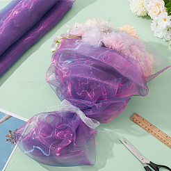 Tissu en maille de polyester dégradé pour le bricolage&nbsp;DIY-WH0888-01B
