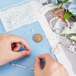 1500 шт. 6/0 непрозрачных радужных круглых стеклянных бусины&nbsp;SEED-PH0001-74