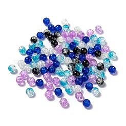 Peinture cuite perles de verre craquelées&nbsp;DGLA-X0006-8mm-03