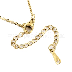 Colliers pendentifs en acier inoxydable 304 pour femmes&nbsp;STAS-S124-01G-02
