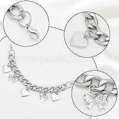 4 sangle de chaîne de chaussure en alliage de style&nbsp;DIY-WR0002-28