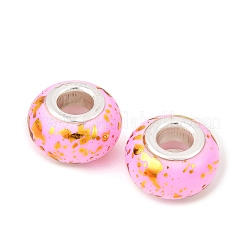 Европейские бусины-рондель из непрозрачной смолы&nbsp;RESI-Z046-01I