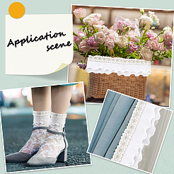 Кружевная лента из полиэстера&nbsp;OCOR-WH20005-44A