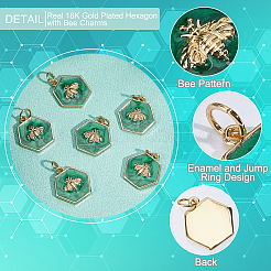 Подвески из латуни с эмалью&nbsp;KK-BBC0004-58