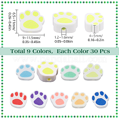 270pcs 9 Art handgemachte Polymer-Ton-Perlen&nbsp;CLAY-SC0002-32