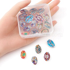 20шт печатные натуральные бусины из ракушек каури&nbsp;SHEL-YW0001-03C