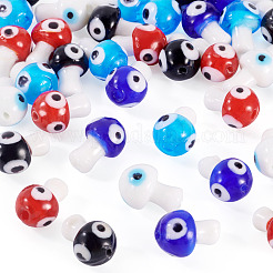 50 шт. 5-цветные бусины ручной работы от сглаза&nbsp;LAMP-TA0001-90