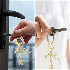 Decorazioni pendenti in lega e zirconia cubica micro pavé in ottone&nbsp;HJEW-YW00460-01