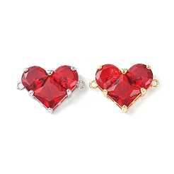 Шармы-соединители из латуни с паве из кубического циркония&nbsp;KK-L208-04P-04