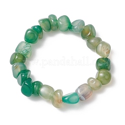 2 bracciale elastico con perline di agata naturale per uomo e donna&nbsp;BJEW-JB11957
