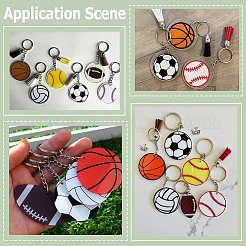 Kits de fabrication de porte-clés de ballon de sport à faire soi-même&nbsp;DIY-SP0007-37