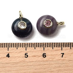 Natürliche Fluorit flache runde Anhänger&nbsp;X-G-H318-01G-A-02