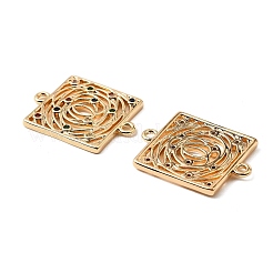 Латунные микро-паве цветные кубические цирконии полые соединительные подвески&nbsp;KK-K351-58B-G