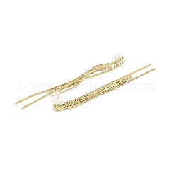 Серьги с кисточками и цепочкой из кубического циркония&nbsp;LS-EJEW-P236-07G