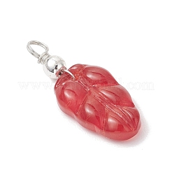 Градиентные цветные стеклянные подвески с краской для выпечки&nbsp;PALLOY-JF04068-02