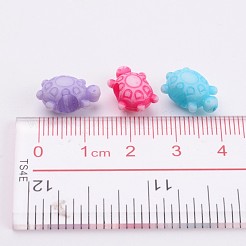 Большое отверстие непрозрачным стиль ремесло акриловые черепаха европейские шарики&nbsp;X-SACR-R697-M64