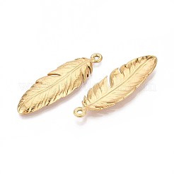 Подвески из перьев из нержавеющей стали 304&nbsp;STAS-T067-32G