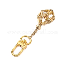 Pochette en chaîne macramé en acier inoxydable 304&nbsp;HJEW-JM02084