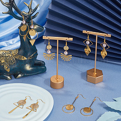 Kit fai da te di orecchini pendenti geometrici in acciaio inossidabile&nbsp;DIY-SC0030-02