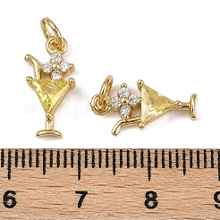 Латунные микро проложить кубического циркония подвески&nbsp;KK-I358-059G