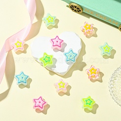 12 шт. 6-х цветные стеклянные бусины с имитацией нефрита&nbsp;GLAA-CJ0002-64