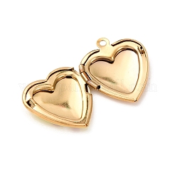 Подвески-медальоны в форме сердца из нержавеющей стали 304&nbsp;STAS-Z168-02G-06