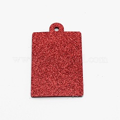 Vertikales Design Rechteck Filz Glitzer Bilderrahmen Karte&nbsp;HJEW-WH0036-11A