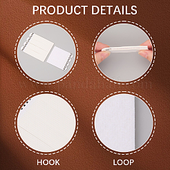 2 комплект из 2-х видов съемных пластиковых и бесследных клеевых застежек-липучек&nbsp;DIY-CN0003-18