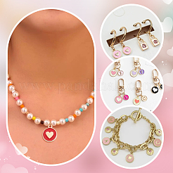 60шт 10 стиля сплава эмалевые подвески&nbsp;ENAM-PH0002-84